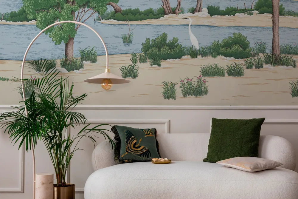 Tapisseries - Papier peint panoramique Loire sauvage cimaise - LE PAPIERS DE NINON