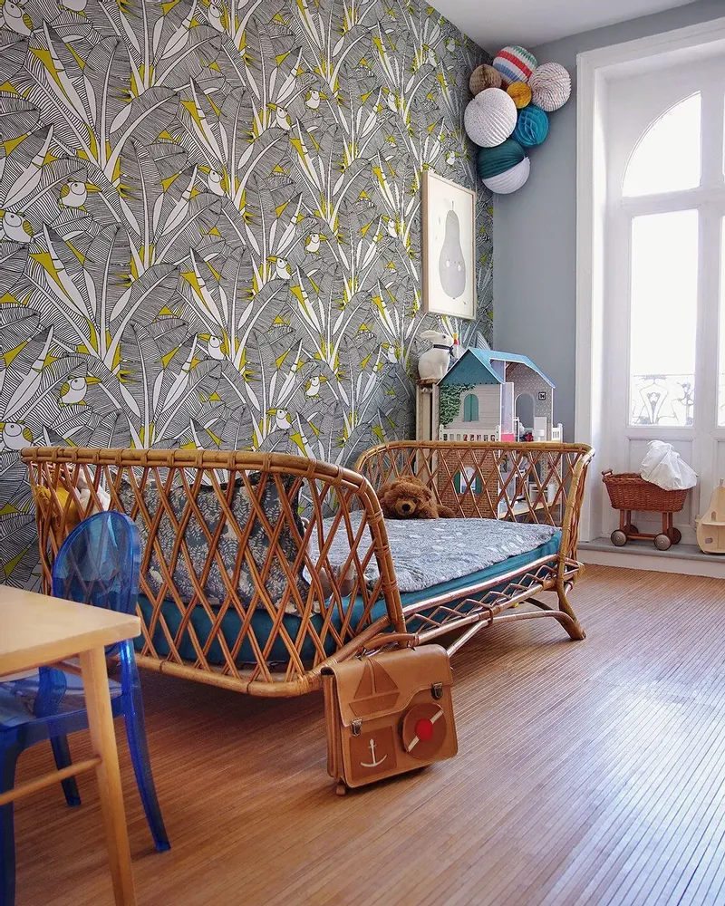 Tapestries - Palmito panoramic wallpaper - LE PAPIERS DE NINON