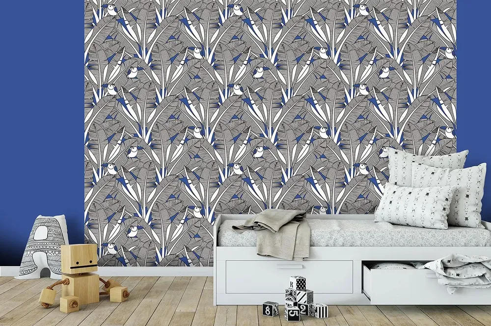 Tapestries - Palmito panoramic wallpaper - LE PAPIERS DE NINON