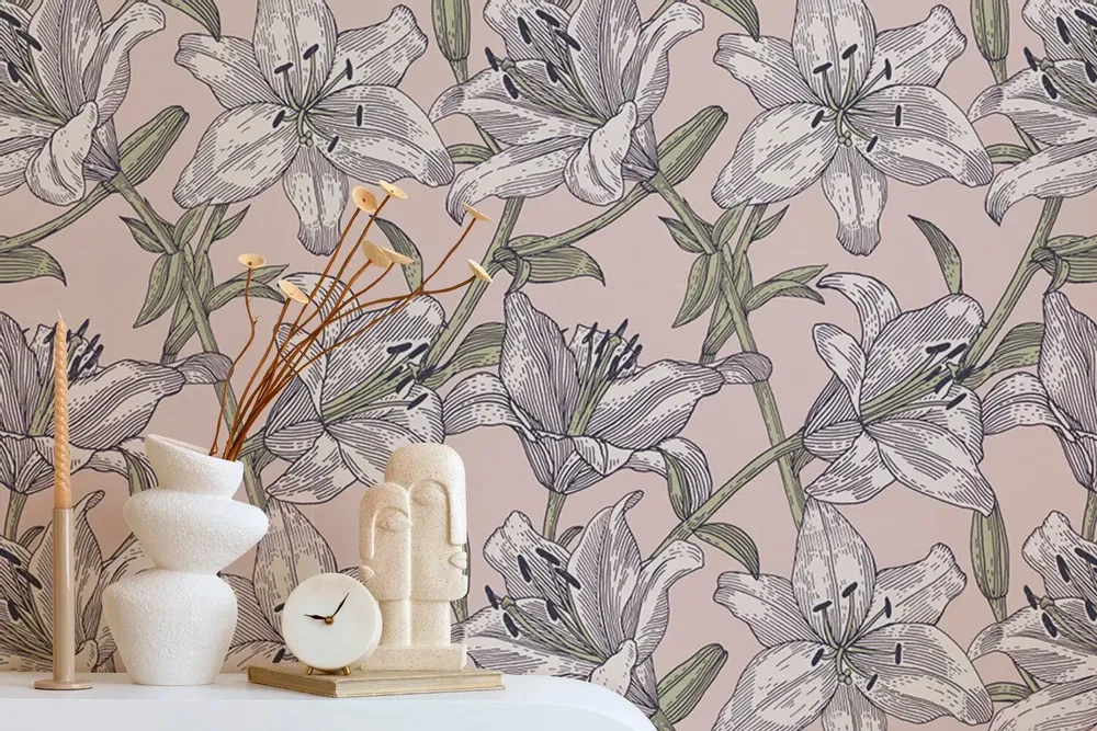 Tapisseries - Papier peint panoramique Lysiane - LE PAPIERS DE NINON