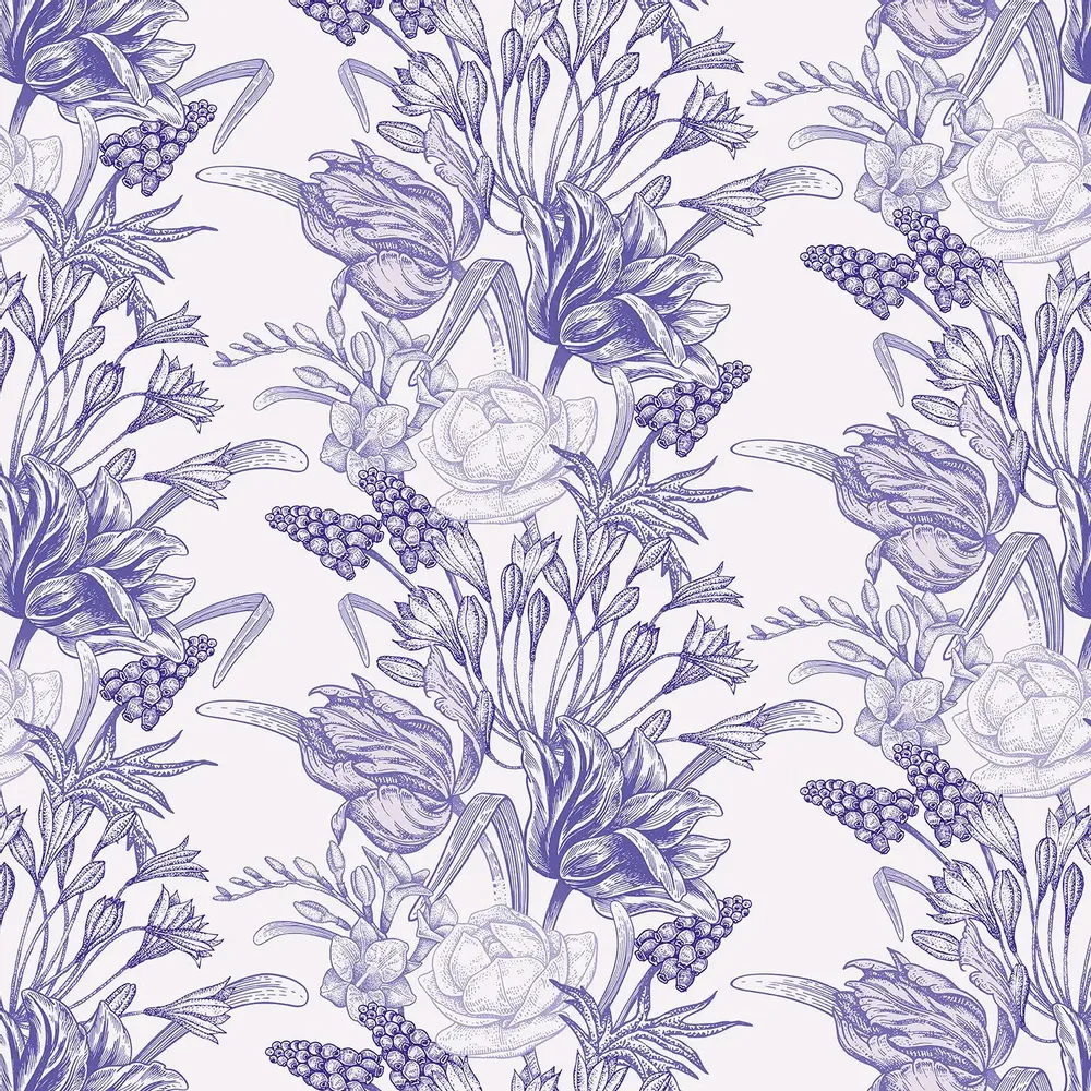 Tapisseries - Papier peint panoramique Muscari - LE PAPIERS DE NINON