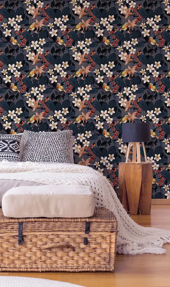 Tapisseries - Papier peint panoramique Frangipani - LE PAPIERS DE NINON