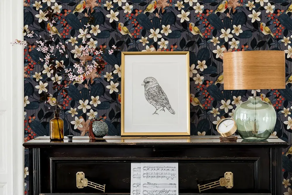 Tapisseries - Papier peint panoramique Frangipani - LE PAPIERS DE NINON