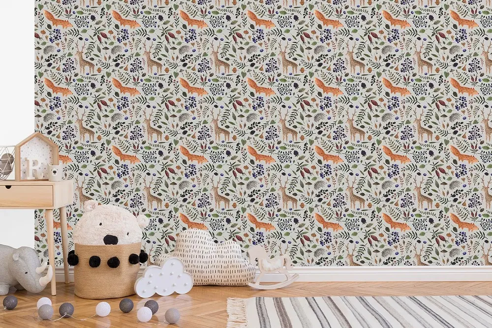 Tapisseries - Papier peint panoramique Rouky - LE PAPIERS DE NINON