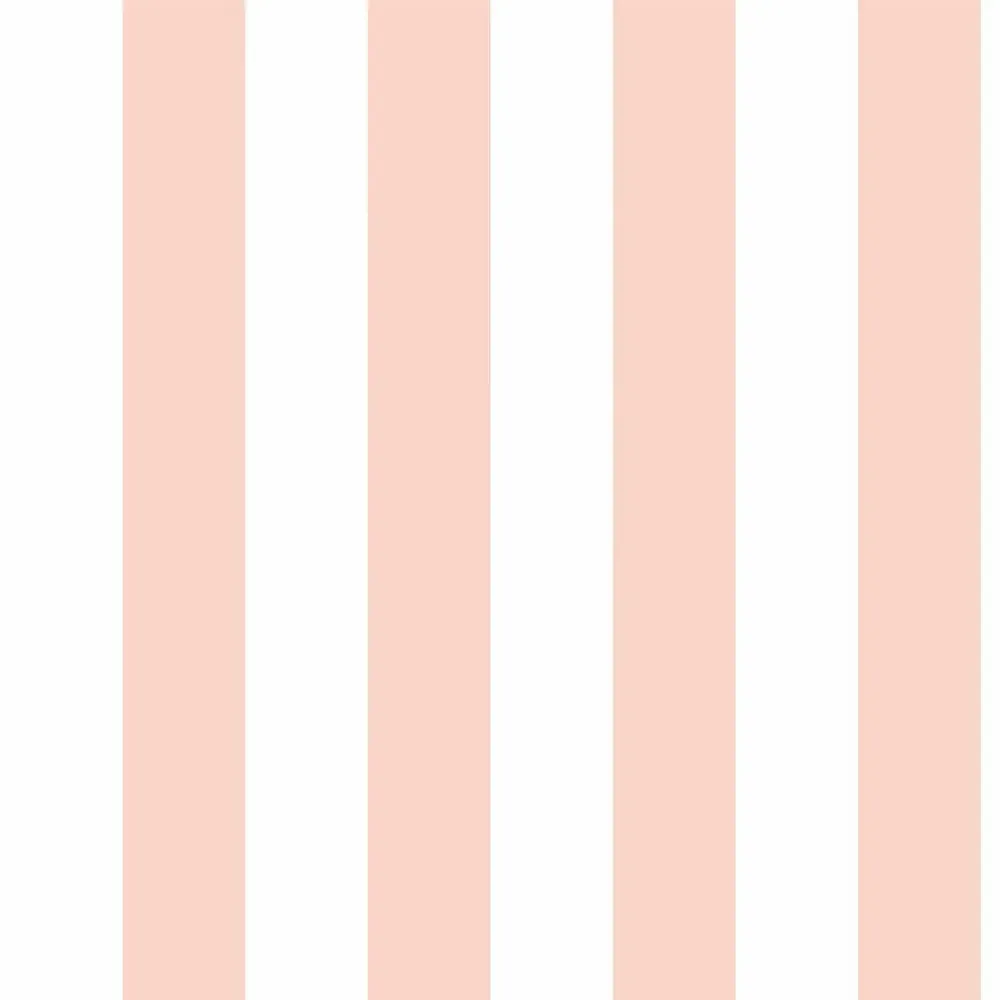 Tapestries - Panoramic Wallpaper Soft Stripes Red Sandstone - LE PAPIERS DE NINON