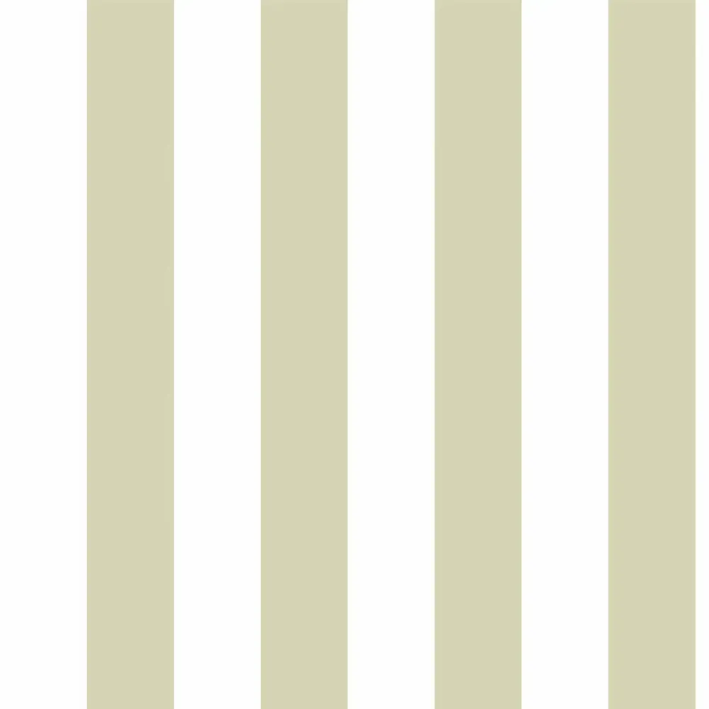 Tapestries - Soft Stripes Sage Panoramic Wallpaper - LE PAPIERS DE NINON