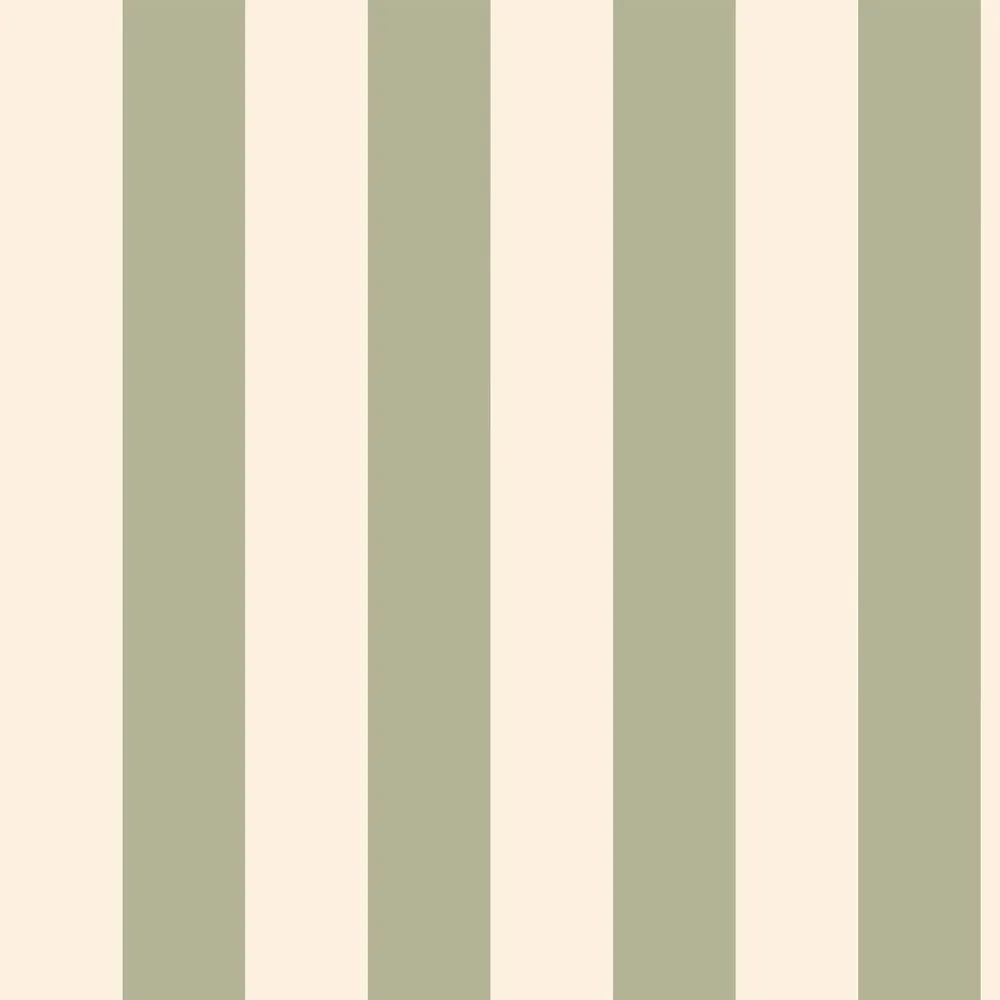 Tapestries - Duo Sage Striped Wallpaper - LE PAPIERS DE NINON