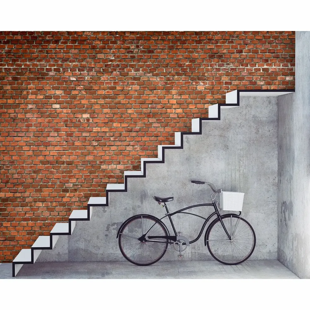 Tapisseries - Papier peint panoramique Red Bricks - LE PAPIERS DE NINON