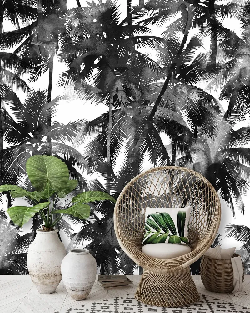 Tapestries - Panoramic Jungle Wallpaper - LE PAPIERS DE NINON