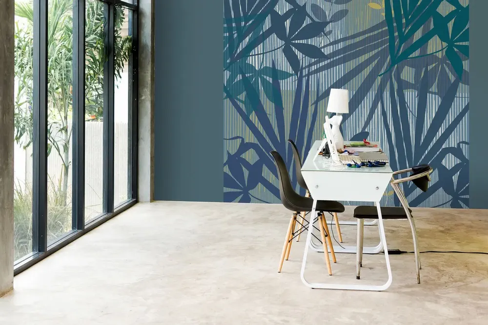 Tapestries - Blue Mood panoramic wallpaper - LE PAPIERS DE NINON