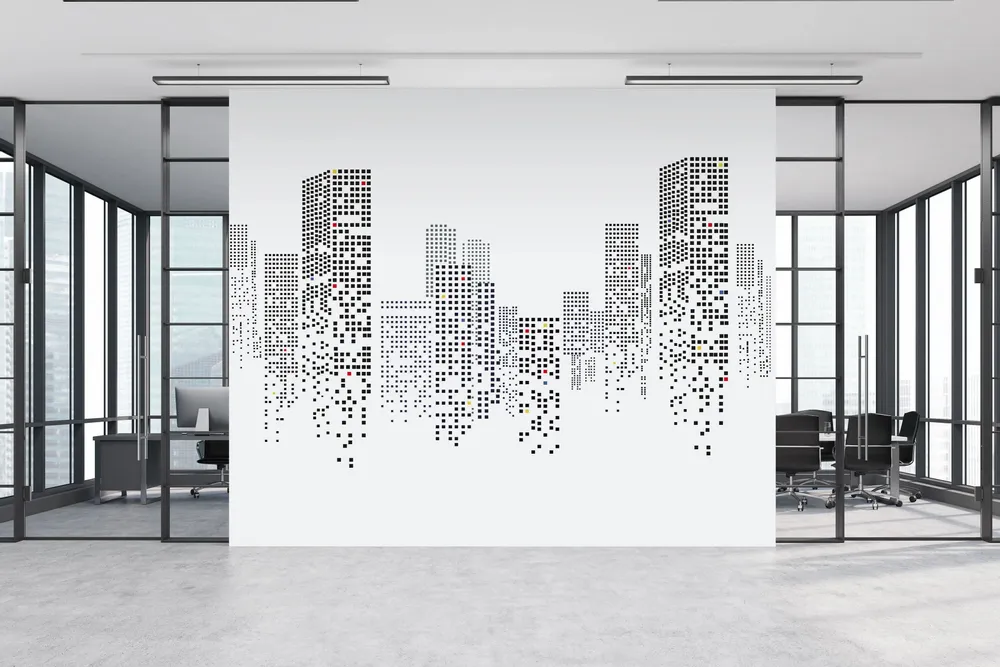 Tapestries - City Lights panoramic wallpaper - LE PAPIERS DE NINON