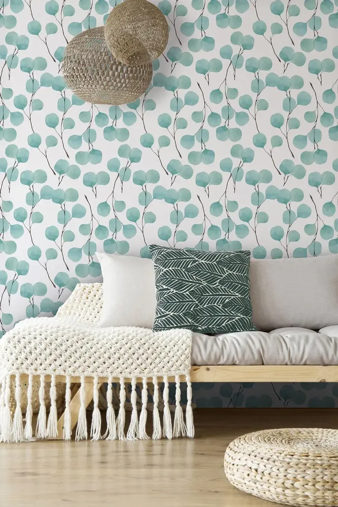 Tapestries - Eucalyptus panoramic wallpaper - LE PAPIERS DE NINON