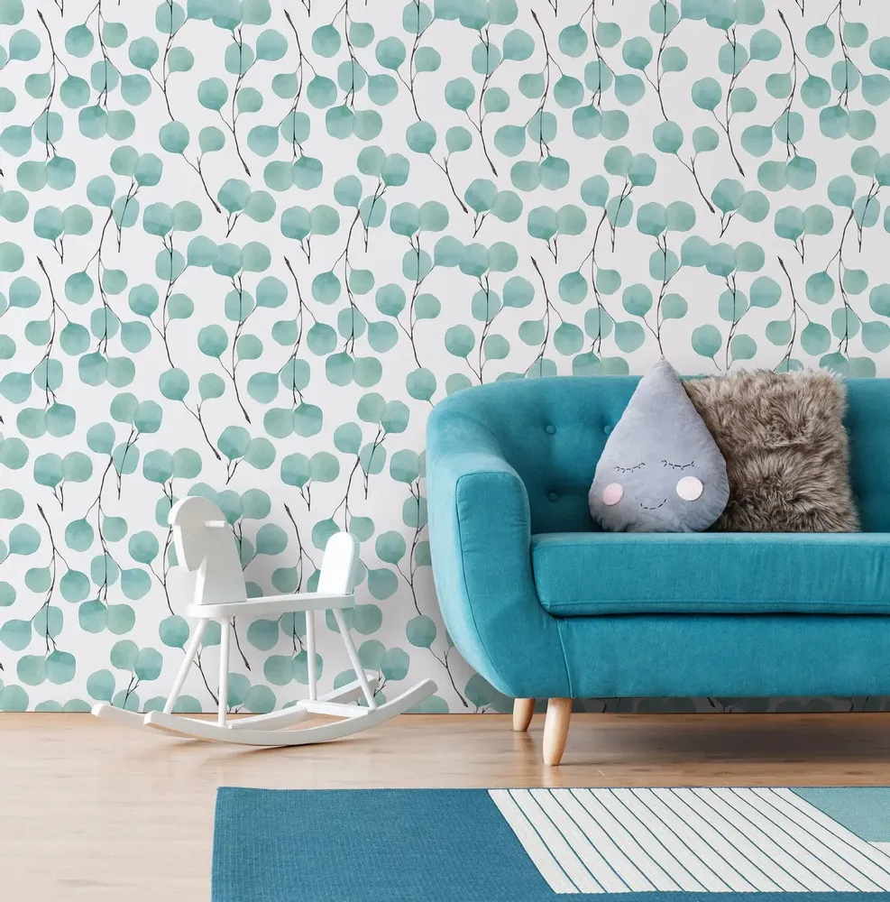 Tapestries - Eucalyptus panoramic wallpaper - LE PAPIERS DE NINON