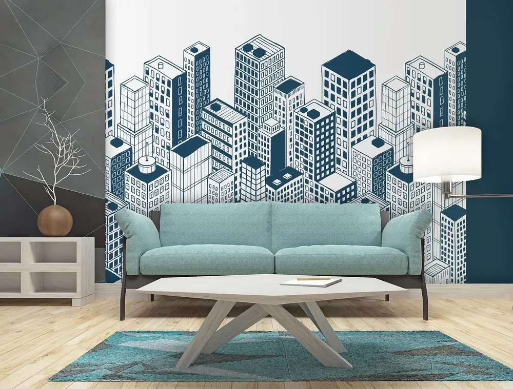 Tapisseries - Papier peint panoramique Buildings - LE PAPIERS DE NINON