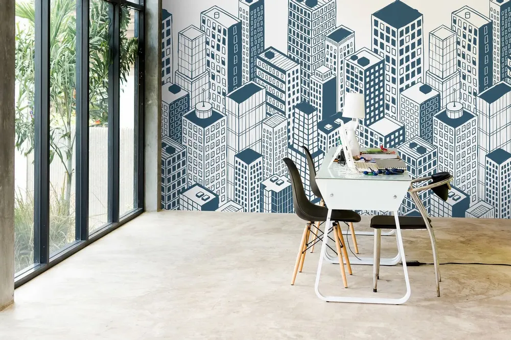 Tapisseries - Papier peint panoramique Buildings - LE PAPIERS DE NINON