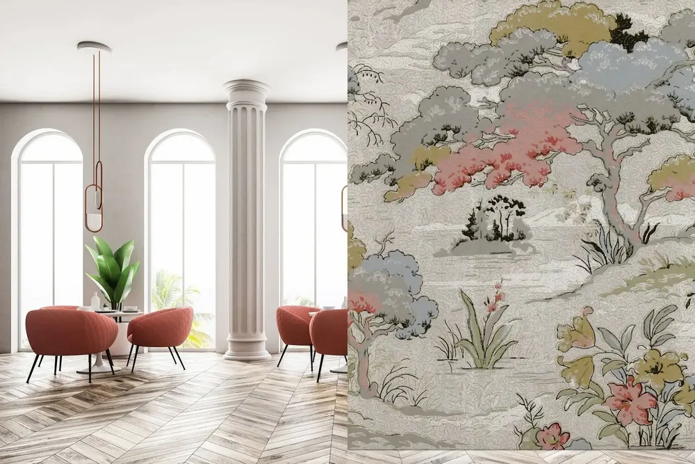 Tapisseries - Papier peint panoramique Chinoiserie - LE PAPIERS DE NINON