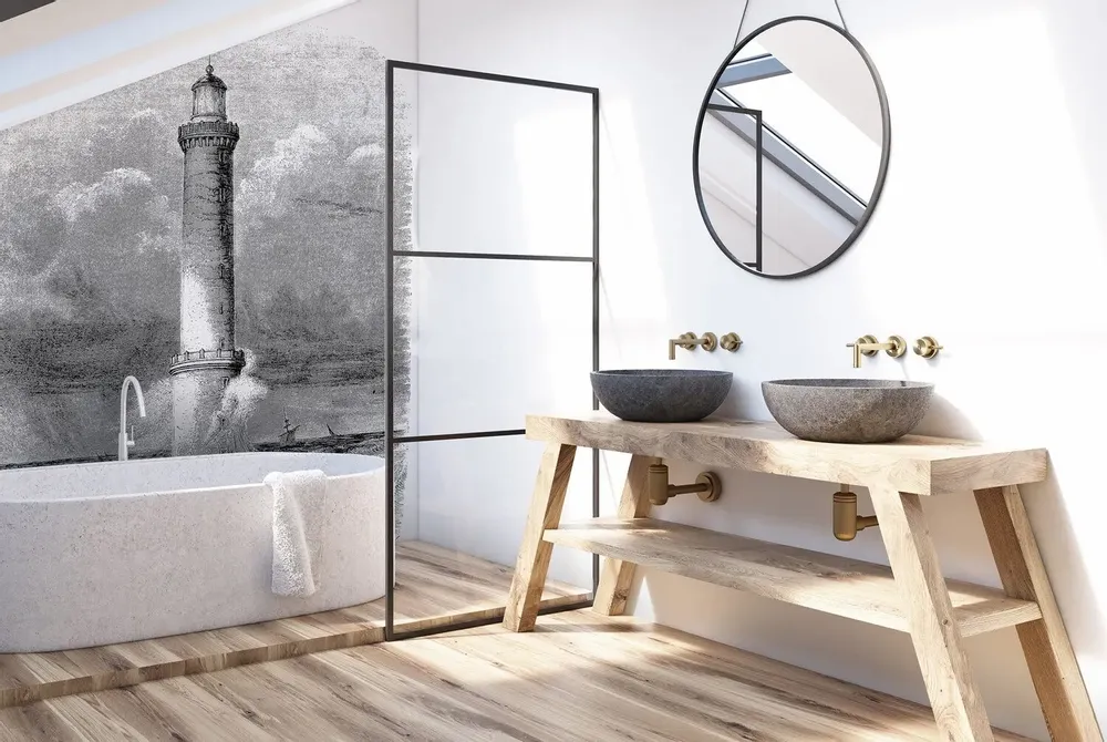 Tapisseries - Papier peint panoramique Bréhat - LE PAPIERS DE NINON