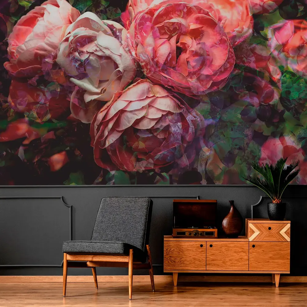 Tapisseries - Papier peint panoramique Roses Antiques - LE PAPIERS DE NINON