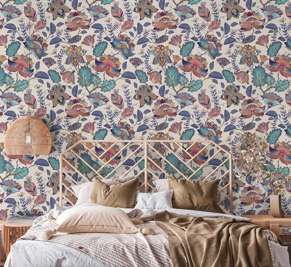 Tapisseries - Papier peint panoramique Indiennes - LE PAPIERS DE NINON