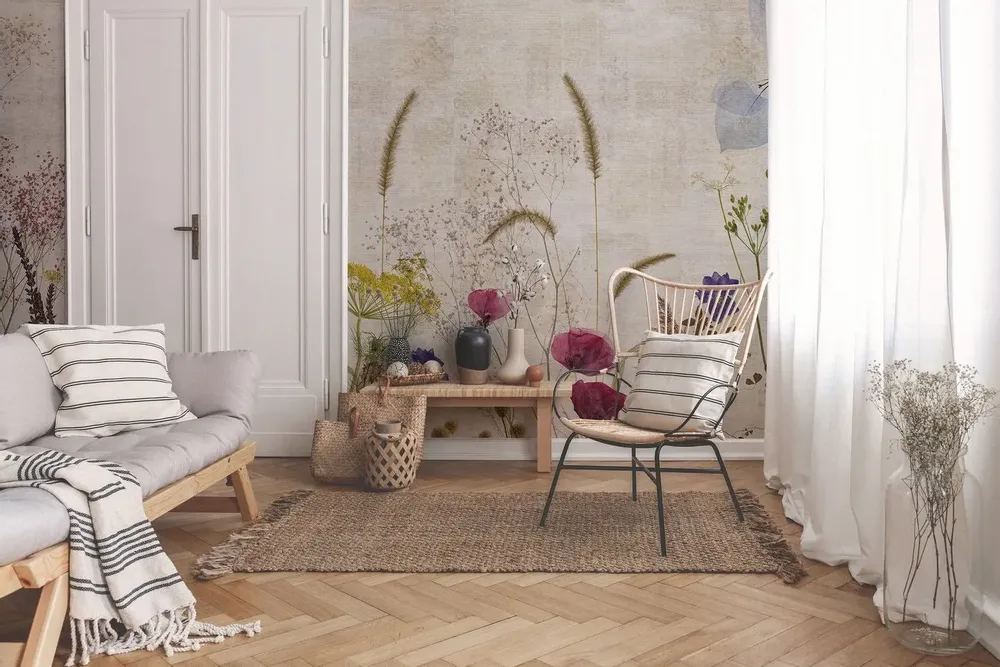 Tapisseries - Papier peint panoramique Valensole Gardens - LE PAPIERS DE NINON