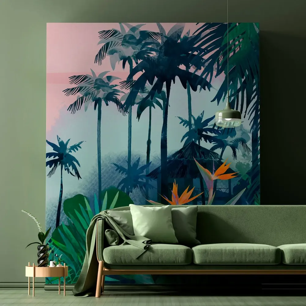 Tapestries - Tropical Mood panoramic wallpaper - LE PAPIERS DE NINON