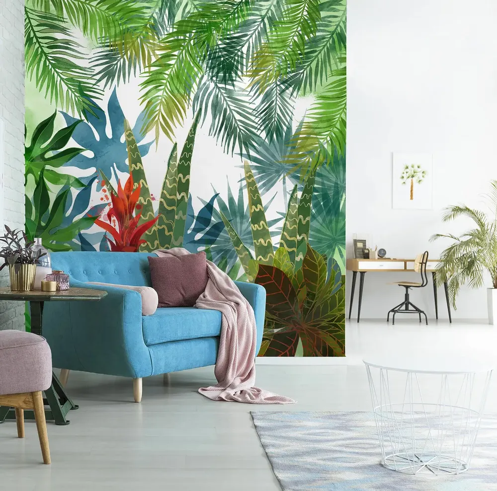 Tapisseries - Papier peint panoramique Petite Jungle - LE PAPIERS DE NINON