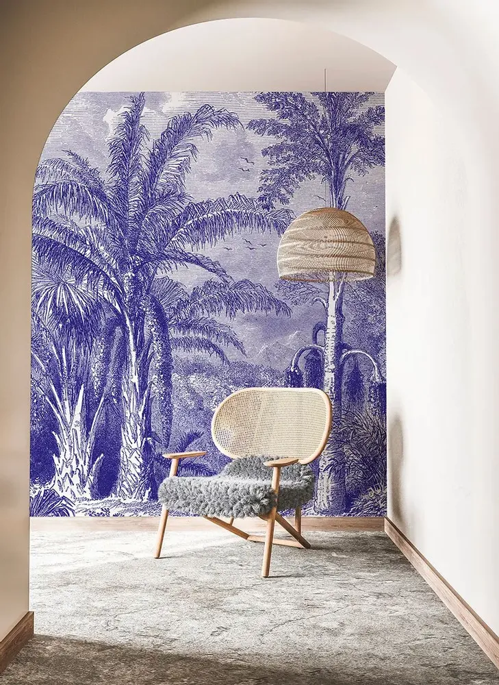 Tapisseries - Papier peint panoramique Phoenix Blue - LE PAPIERS DE NINON