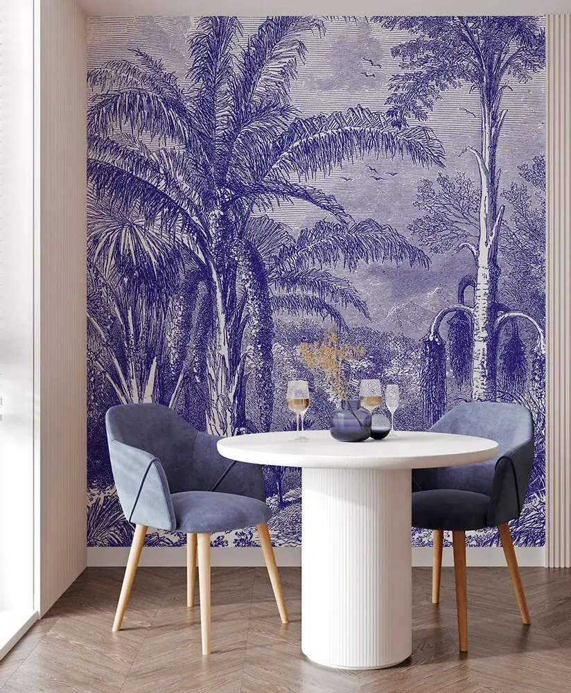 Tapisseries - Papier peint panoramique Phoenix Blue - LE PAPIERS DE NINON