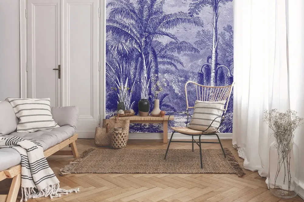 Tapisseries - Papier peint panoramique Phoenix Blue - LE PAPIERS DE NINON