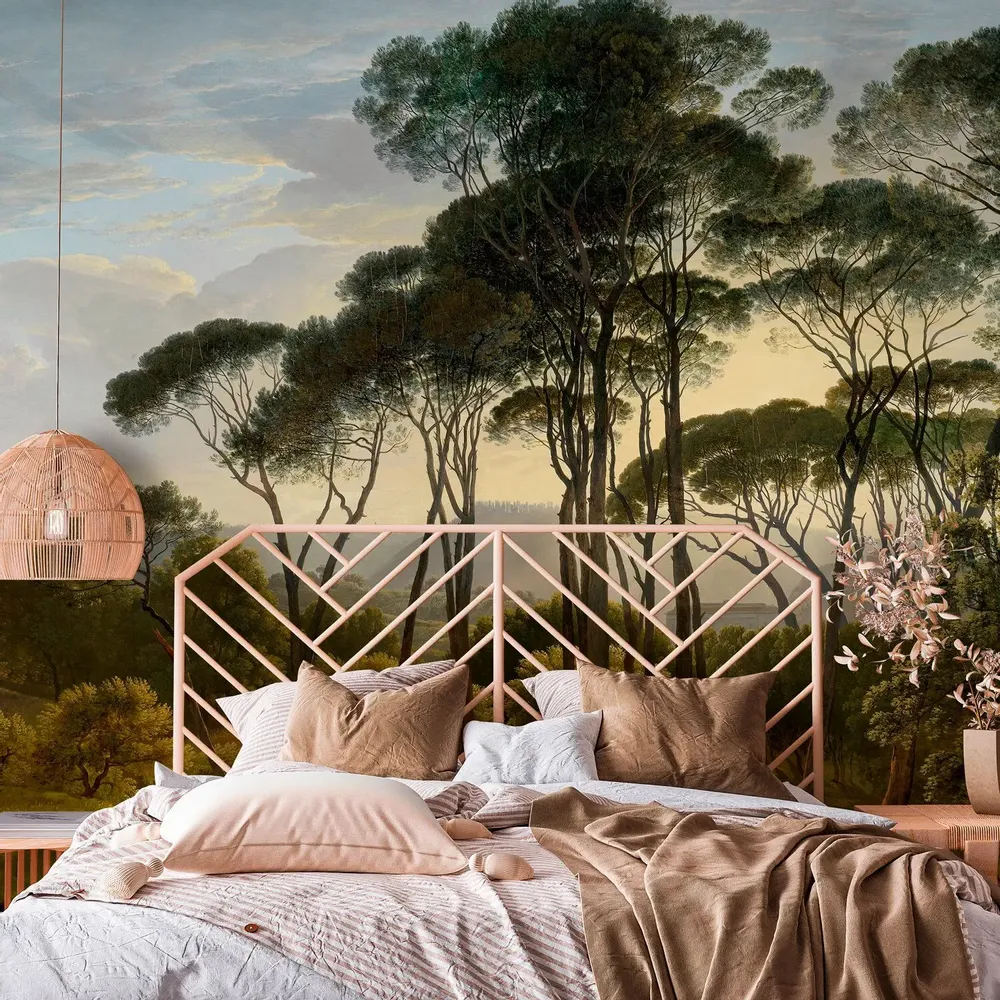 Tapestries - Ombrelli panoramic wallpaper - LE PAPIERS DE NINON