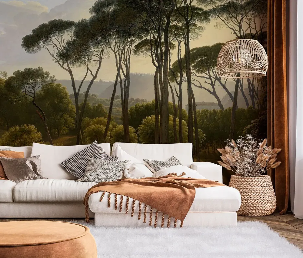 Tapestries - Ombrelli panoramic wallpaper - LE PAPIERS DE NINON