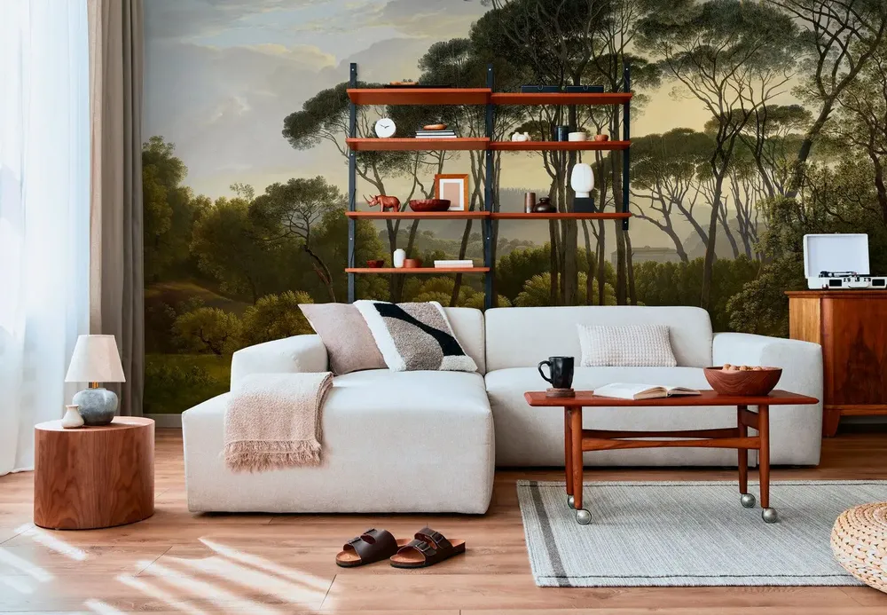 Tapestries - Ombrelli panoramic wallpaper - LE PAPIERS DE NINON