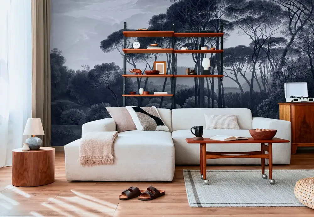 Tapestries - Ombrelli panoramic wallpaper - LE PAPIERS DE NINON