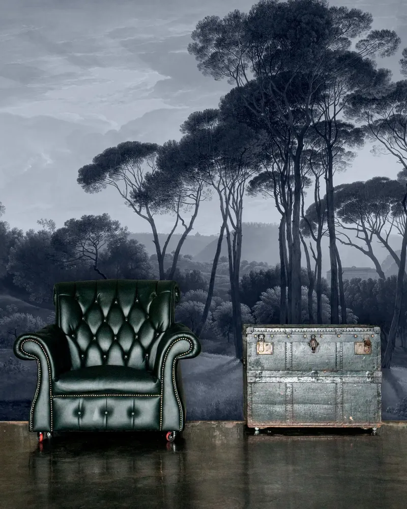 Tapestries - Ombrelli panoramic wallpaper - LE PAPIERS DE NINON