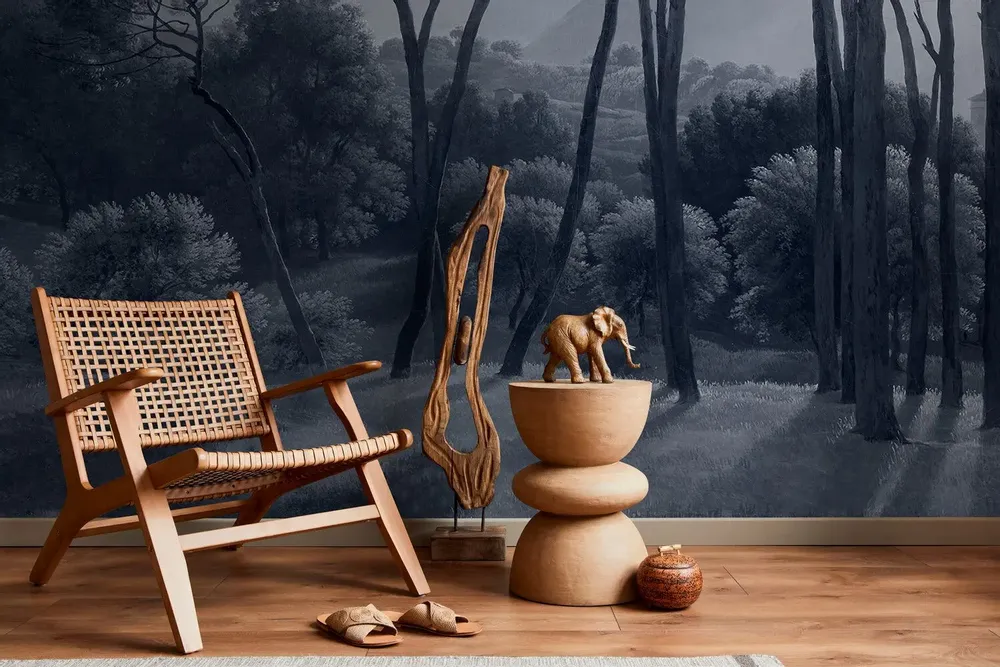 Tapestries - Ombrelli panoramic wallpaper - LE PAPIERS DE NINON