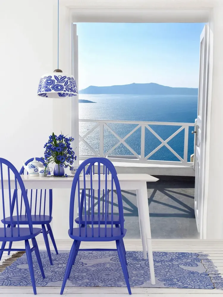 Tapisseries - Papier peint panoramique Santorini - LE PAPIERS DE NINON