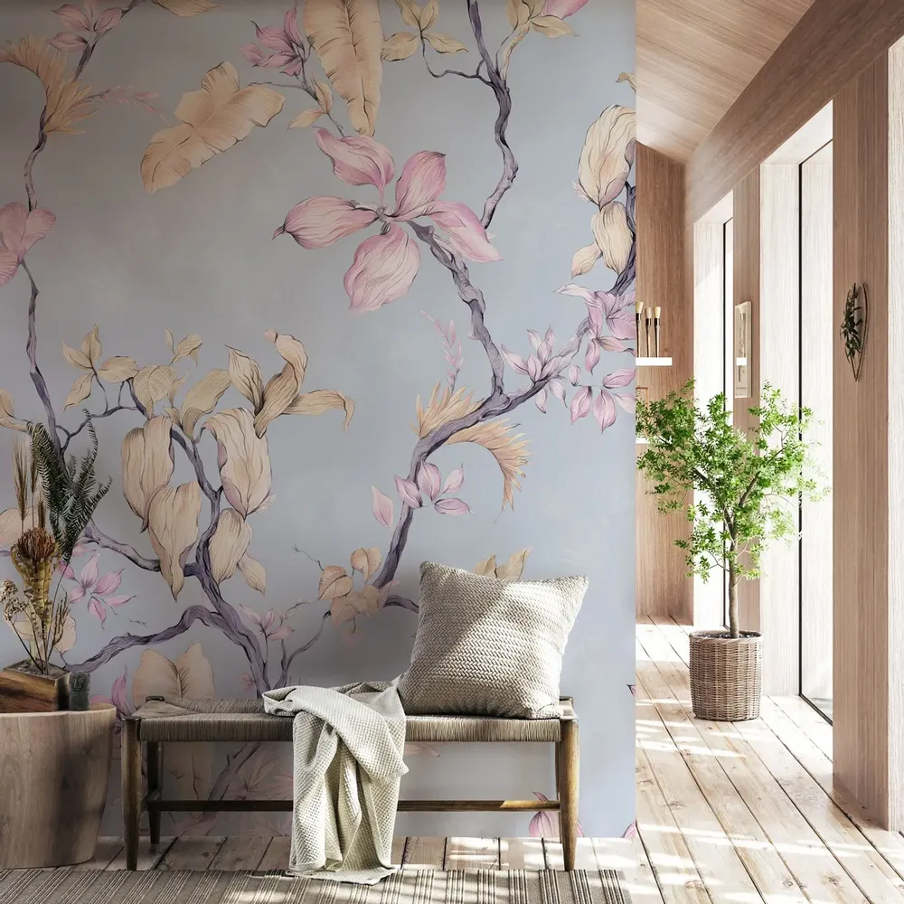 Tapestries - Magnolia panoramic wallpaper - LE PAPIERS DE NINON