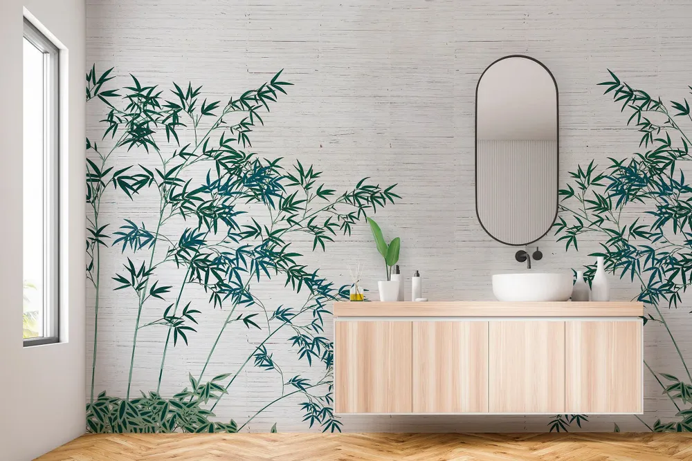 Tapestries - Bamboost panoramic wallpaper - LE PAPIERS DE NINON