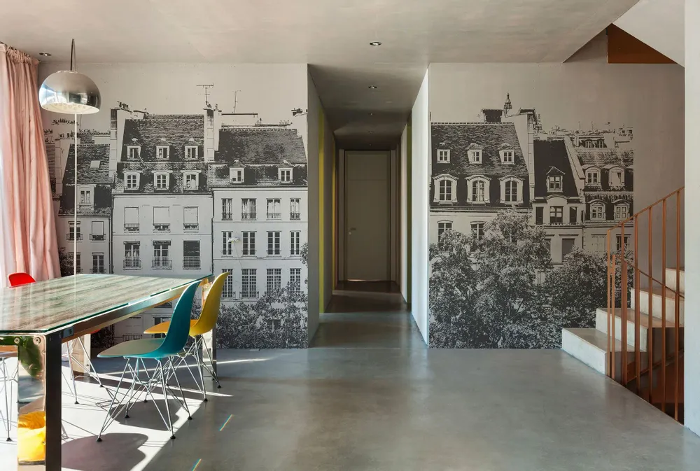 Tapestries - Panoramic Wallpaper Grand Boulevards - LE PAPIERS DE NINON