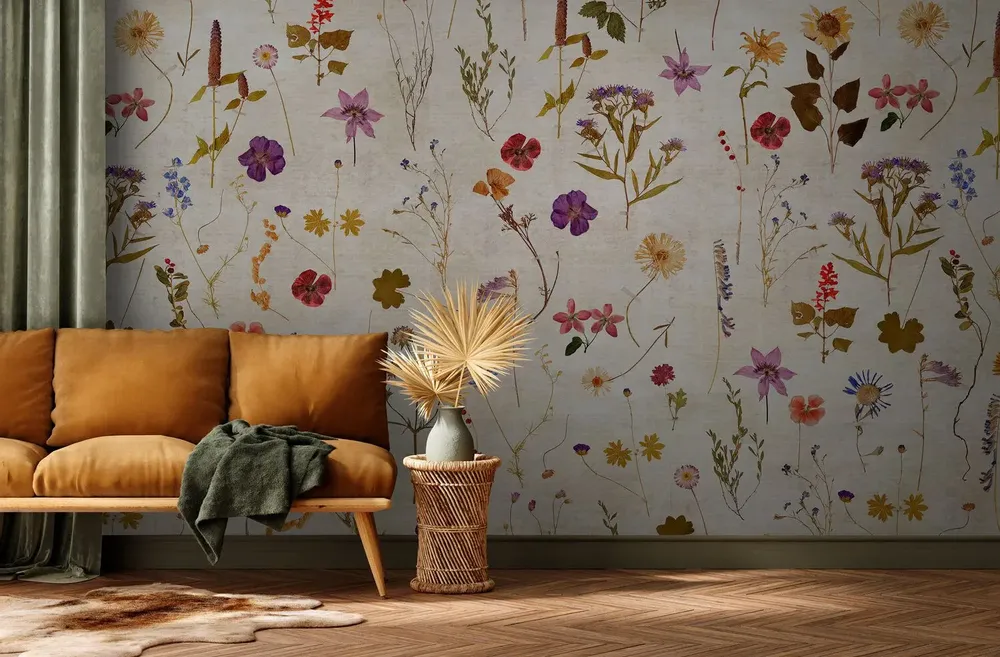 Tapisseries - Papier peint panoramique Herbarium - LE PAPIERS DE NINON