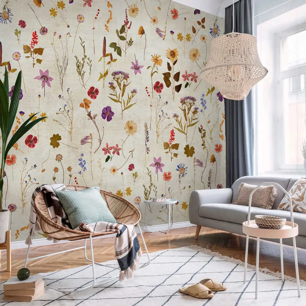 Tapisseries - Papier peint panoramique Herbarium - LE PAPIERS DE NINON