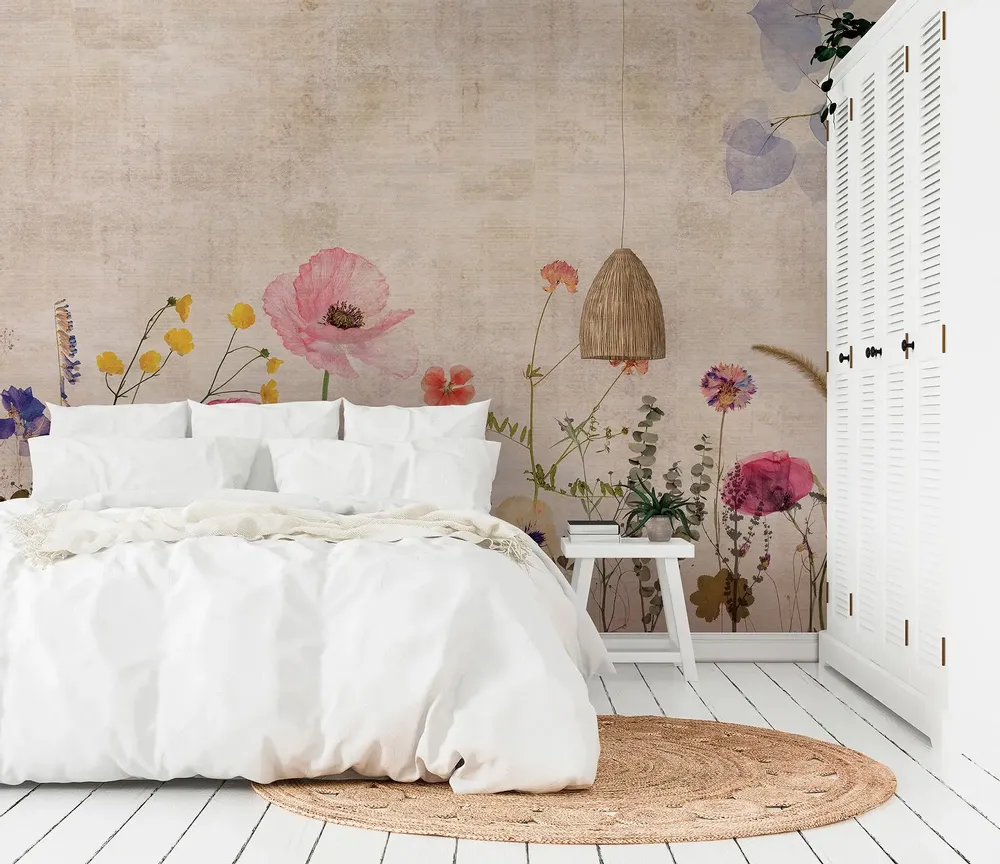 Tapestries - Valensole Gardens XXL panoramic wallpaper - LE PAPIERS DE NINON