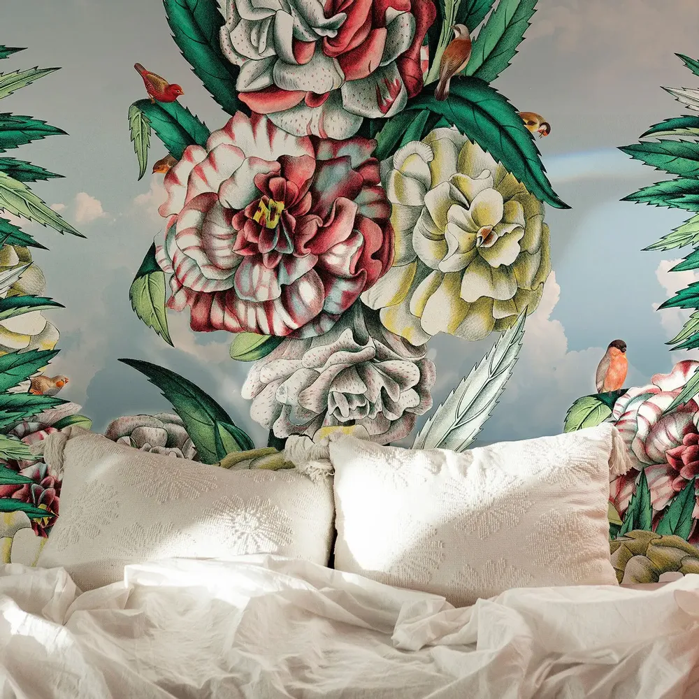 Tapisseries - Papier peint panoramique Balsamines - LE PAPIERS DE NINON