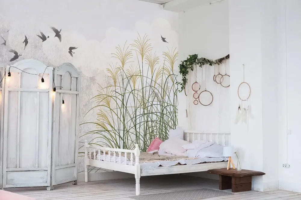 Tapestries - Papyrus panoramic wallpaper - LE PAPIERS DE NINON