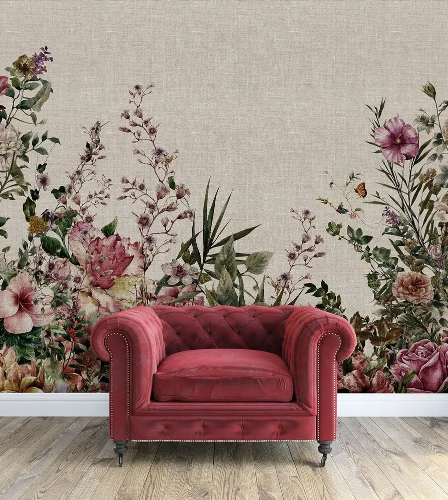 Tapisseries - Papier peint panoramique Damas - LE PAPIERS DE NINON