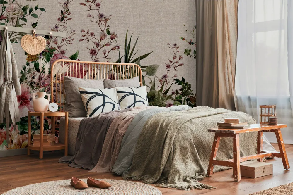 Tapisseries - Papier peint panoramique Damas - LE PAPIERS DE NINON