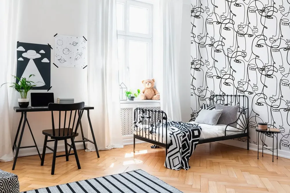 Tapisseries - Papier peint panoramique Lisa - LE PAPIERS DE NINON