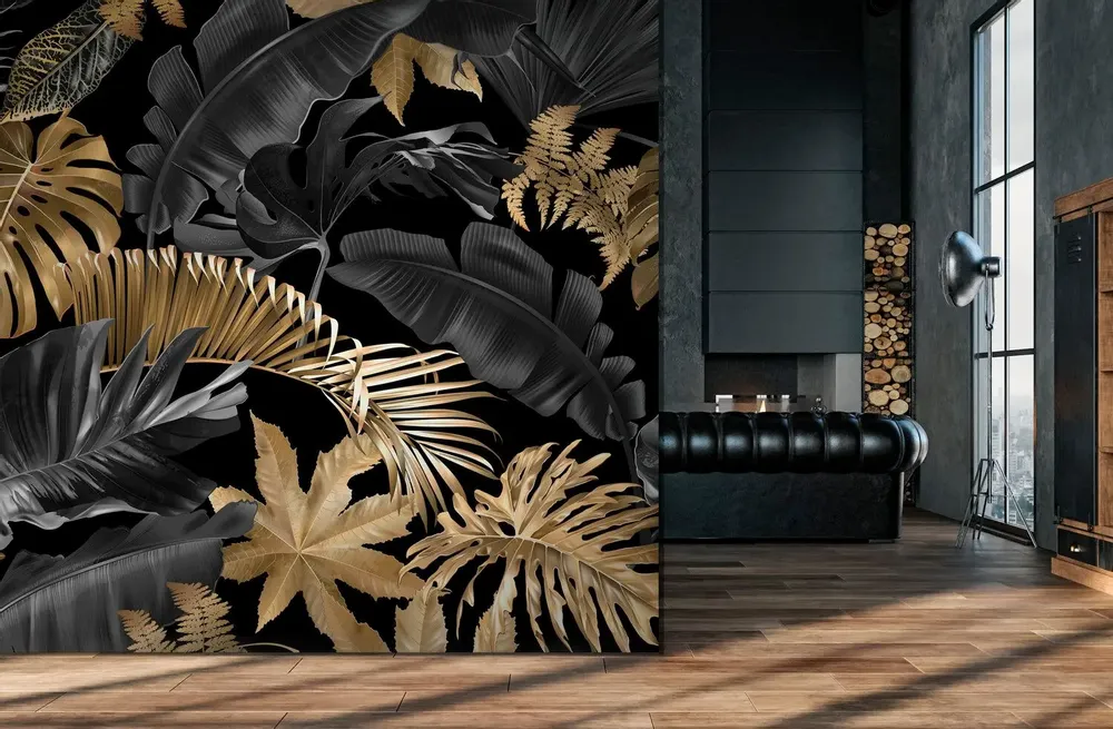 Tapisseries - Papier peint panoramique Guyana Gold - LE PAPIERS DE NINON