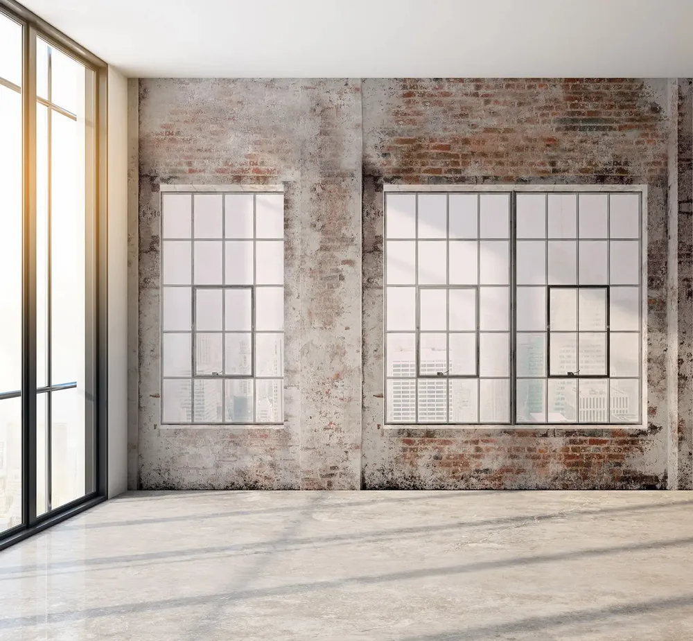 Tapestries - Industrial Loft Panoramic Wallpaper - LE PAPIERS DE NINON