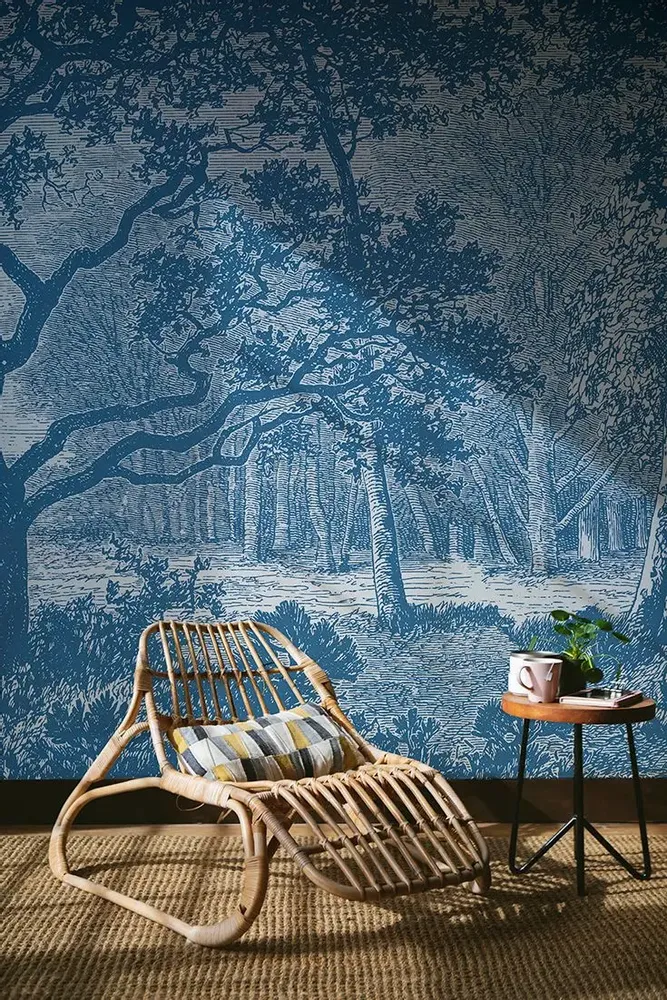 Tapestries - Brocéliande panoramic wallpaper - LE PAPIERS DE NINON